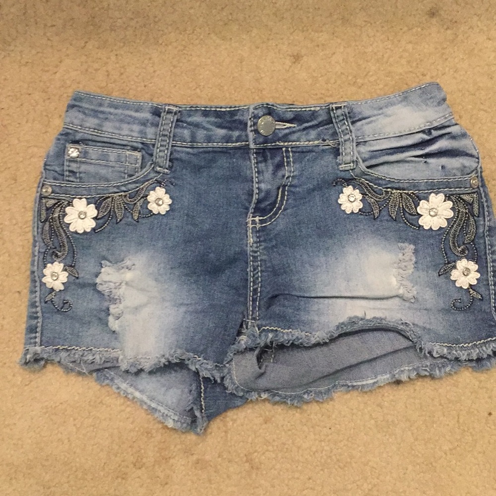 Denim shorts